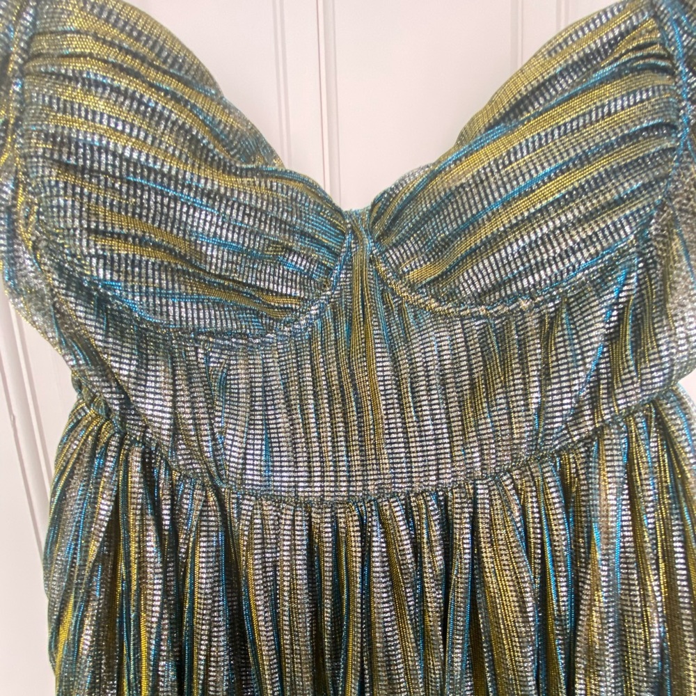 Metallic midi  Dress from Glamorous Collection.